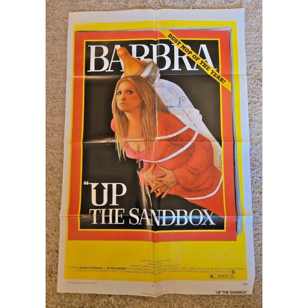 Original Up the‎ Sandbox Movie Poster 1972 Barbra Streisand 27x41 One Sheet